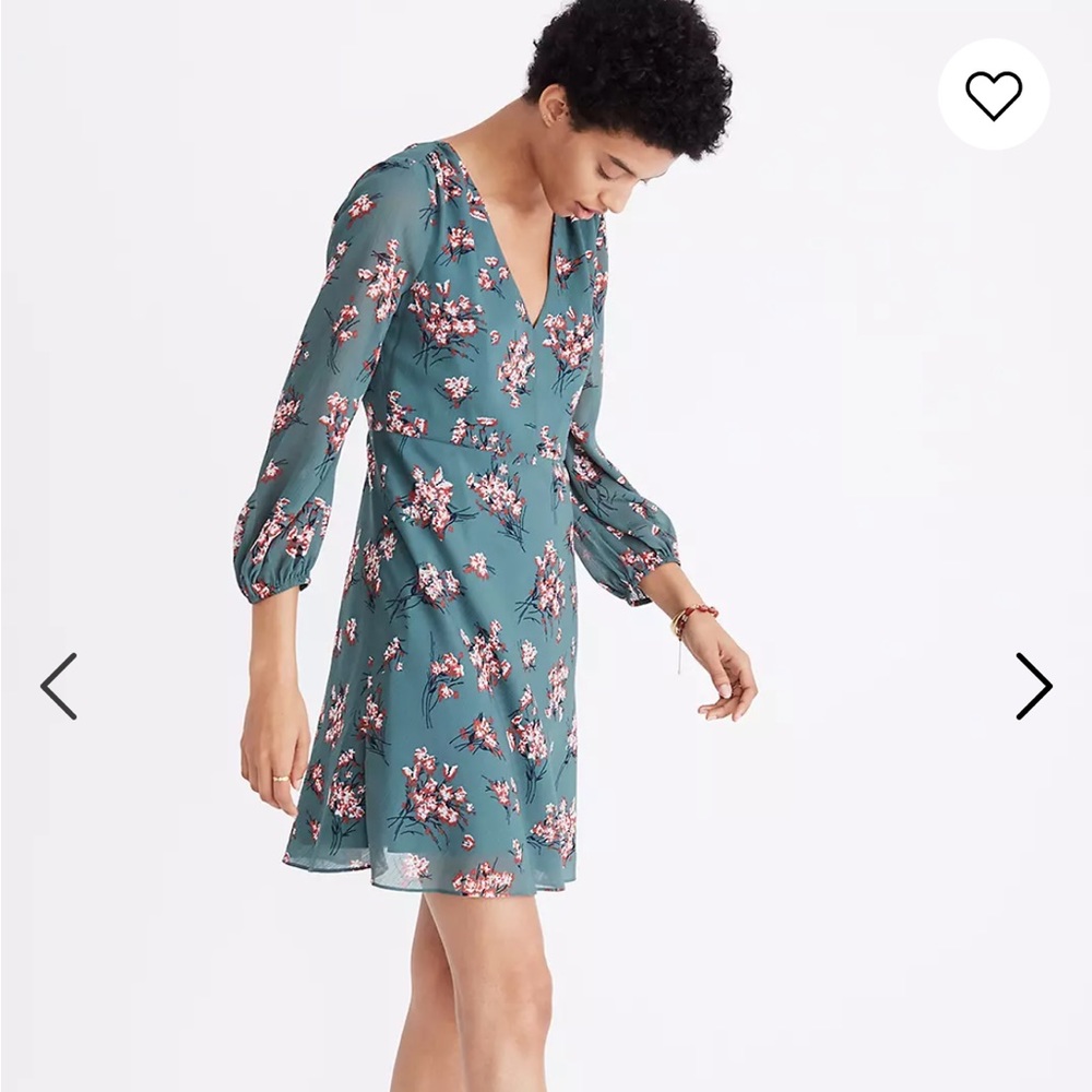 Madewell Marguerite Dress in Butterfly Garden